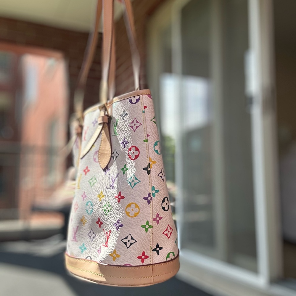 Louis Vuitton Multicolor Bucket Leather Handbag - Picture 10 of 11